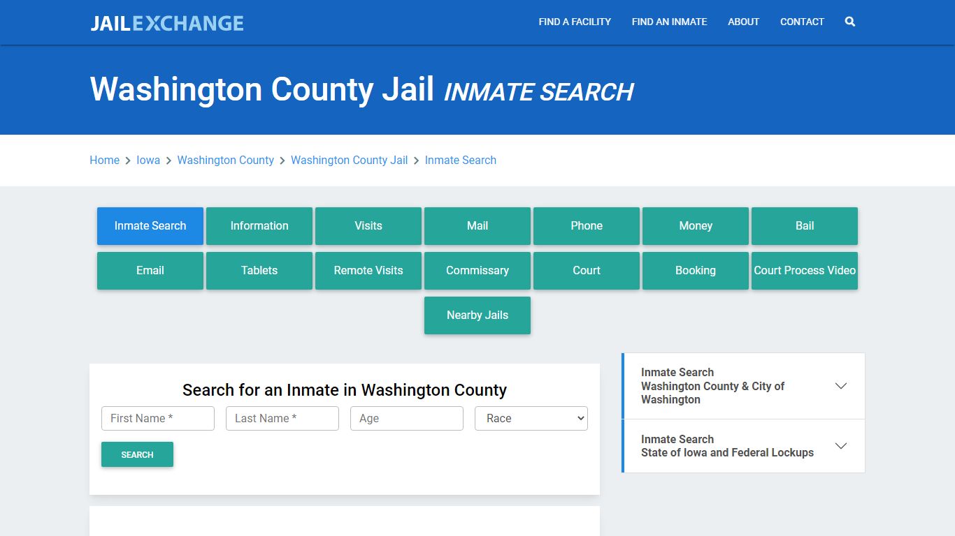 Washington County Jail, IA Inmate Search: Roster & Mugshots